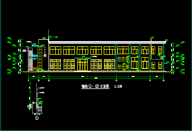 某食品廠職工餐廳建筑施工圖紙免費下載指南