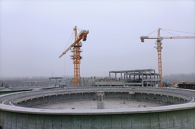 建設綠色中國 德州陵城區第二污水廠擴建項目主體結構順利完工